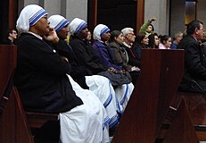 Missionarinnen der Nächstenliebe, Schwestern aus dem Orden Mutter Theresas, in Tirana (Albanien)