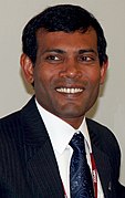 President Mohamed Nasheed, 4th President of the Maldives and climate justice activist.
