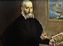 Portrait of Giulio Clovio by El Greco, 1571
