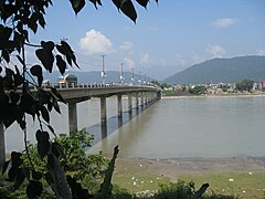 Narayani bridge in Narayangarh, Chitwan, Nepal