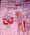 Painted Relief of Seti I with Wepwawet