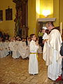 2014 First Communion ceremony in the St. Nicholas Church in Čakovec, Croatia