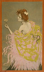 Design for the poster 'Sífilis', 1900, charcoal and pastel on paper