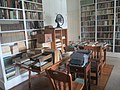 Most rooms, including the study at the Sandburg home, abound with books and periodicals.