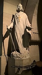 Saint Louis presenting the foundation of the Résidence XV-XX