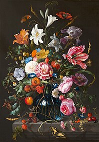 Vase of flowers, 1670, Mauritshuis, The Hague.