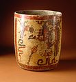 Bemaltes Keramikgefäß, Maya-Kultur, um 600–900