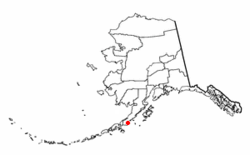 Location of Chignik Lake, Alaska