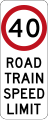 (R4-Q05) Road Train Speed Limit (used in Queensland)
