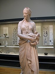 Ceracchi's statue of English sculptor Anne Seymour Damer on display at the British Museum in London