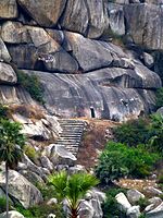 Entrance of the Gopika cave, Barabar Caves, 3rd century BCE.