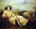 Goethe in der Campagna di Roma, Gemälde von Karl Bennert, nach J. H. W. Tischbein