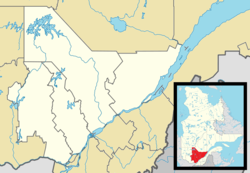 Nominingue is located in Central Quebec