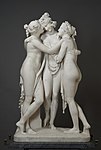 The Three Graces, by Antonio Canova, 1813–1816, marble, Hermitage Museum, Saint Petersburg, Russia[181]