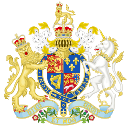 Coat of arms used from 1760 to 1801 as King of Great Britain