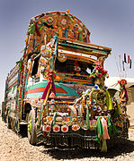 Decorated truck in Afghanistan.