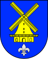 Die Brodauer Mühle im Wappen der Gemeinde Schashagen