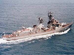 SAM Kotlin class destroyer Vozbuzhdenyy.