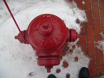 Forward hydrant nozzle