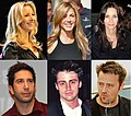 Image 57Friends, which premiered on NBC in 1994 became one of the most popular sitcoms of all time. From left, clockwise: Lisa Kudrow, Jennifer Aniston, Courteney Cox, Matthew Perry, Matt LeBlanc, and David Schwimmer, the six main actors of Friends. (from 1990s)