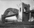 The Hell Gate Bridge, New York, shortly after its completion.