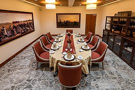One of the private dining rooms available for internal and external events at the University