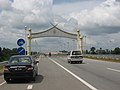 A new concrete bridge over the Pahang River.