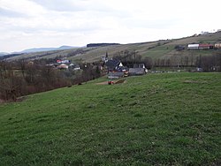 View towards the village