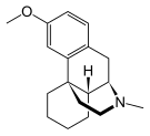 Chemical structure of levomethorphan