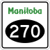 Provincial Road 270 marker