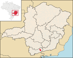 Location in of Minas Gerais
