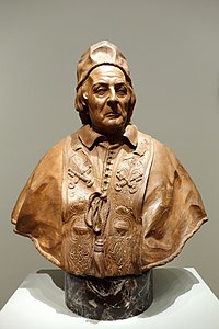 Bust of Pope Clement XII, plaster and terra-cotta (after 1730) California Palace of the Legion of Honor