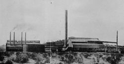 The smelter complex at Sasco in 1910.