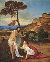 Noli me tangere by Titian c. 1511–1515