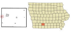 Location of Cromwell, Iowa