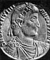 Coin featuring bust of Valentinian I