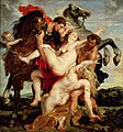 Rape of the Daughters of Leucippus. Peter Paul Rubens,1617