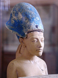 Bust of Akhenaten, 18th dynasty, Egyptian Museum, Cairo.