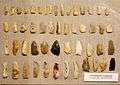 Typische Werkzeuge aus dem Aurignacien, gefunden in der Göpfelsteinhöhle im Tal der Lauchert