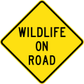 (W5-SA106) Wildlife on Road (used in South Australia)