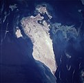 Bahrain Island (center) seen from space.