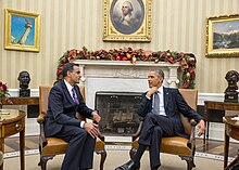Barack Obama with Richard Verma