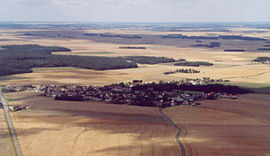 A general view of Bailleau-l'Évêque