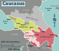 Map of the Caucasus