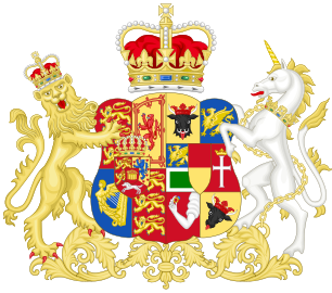 Arms of Queen Charlotte, from 1816 to 1818