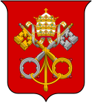 Wappen des Bistums Roms mit dem Wappen des Heiligen Stuhls