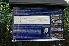 One of several info-boards at the Megalith archeological reservation