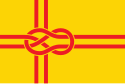 Die Flagge der Nordischen Flaggengesellschaft mit dem FIAV-Knoten
