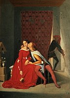 Ingres, Gianciotto Discovers Paolo and Francesca, 1819