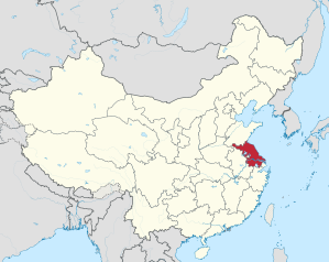 Lage von Jiāngsū Shěng in China